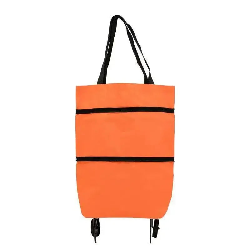 Convenient Folding Portable Wheels Handbag Waterproof Supermarket Shopping Trolley Weight 25 Kg