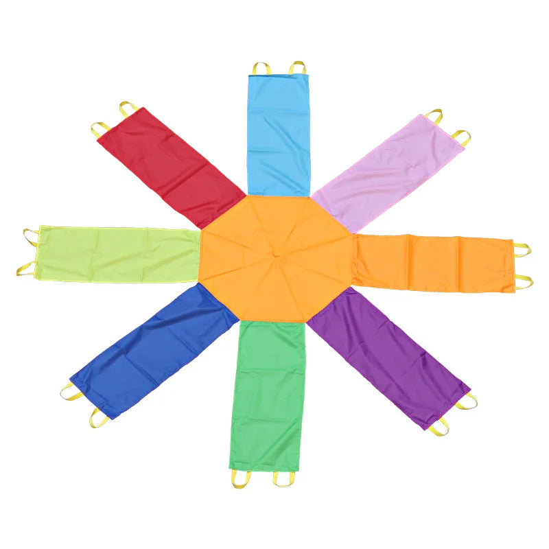 8 color Parachute Rolling Watermelon Ball for Kids  Outdoor Sports game Children's Kindergarten game Teamwork  Oxford Cloth New
