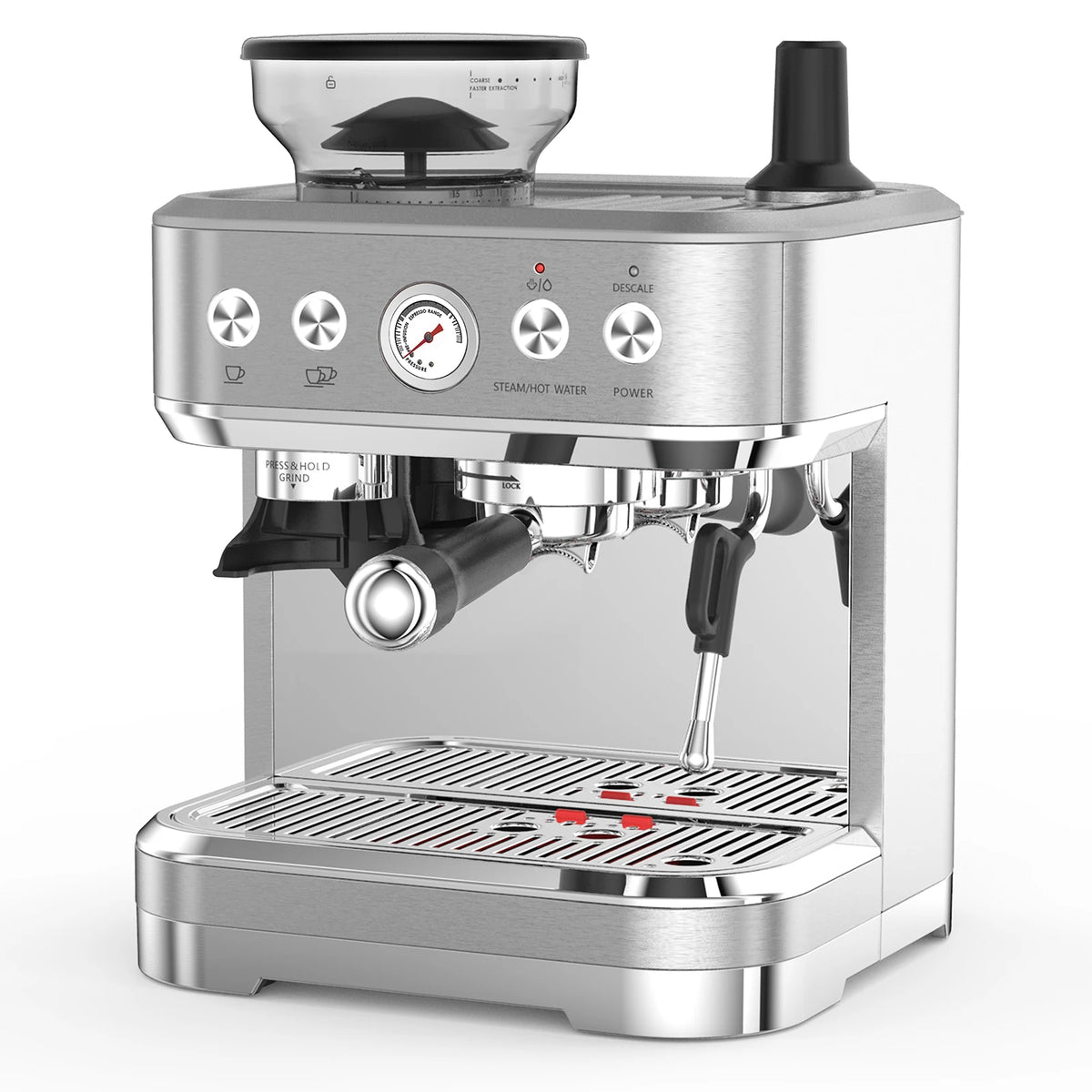 20 BarEspresso Machine Semi Automatic Espresso Maker with Grinder Latte and Cappuccino Espresso Coffe Machine w/Automatic Milk