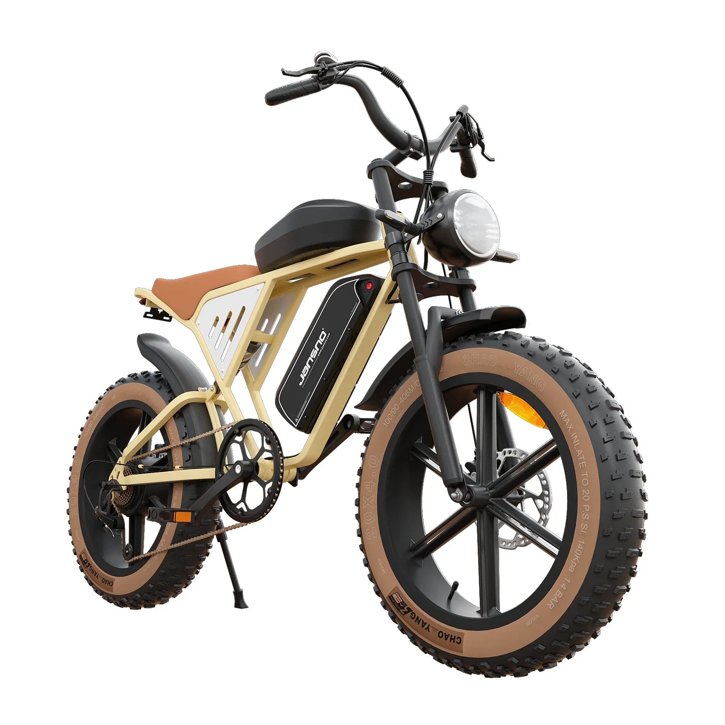 Jansno X70G Adult electric bike 750W City ebike removable dual Battery: 48v14Ah+48v20Ah 20 inches fat tire E-Mountain bike