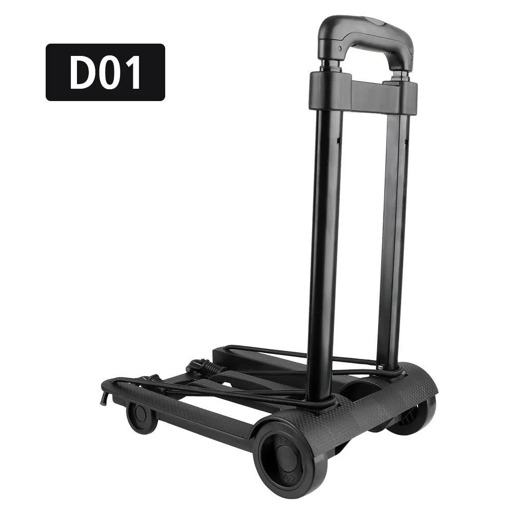 Foldable Luggage Dolly Rolling Carts With Wheels Portable Fold Dolly Utility Rolling Carts With Wheels with Wheels