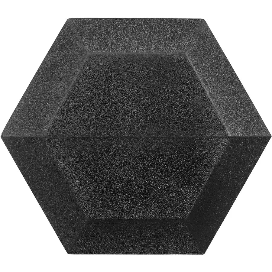 Hex Dumbbells Rubber Coated Cast Iron Black Free Weights for Home Gym Exercises Durable Hexagonal Design with Non-Slip Grip Ide