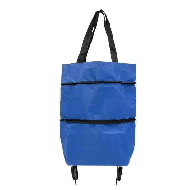 Convenient Folding Portable Wheels Handbag Waterproof Supermarket Shopping Trolley Weight 25 Kg