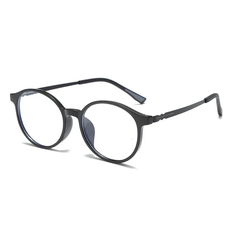 Retro UltraLight Rubber Titanium Anti Blue Light Photochromic Reading Glasses for Men and Women Fashion Round Presbyopic Glasses