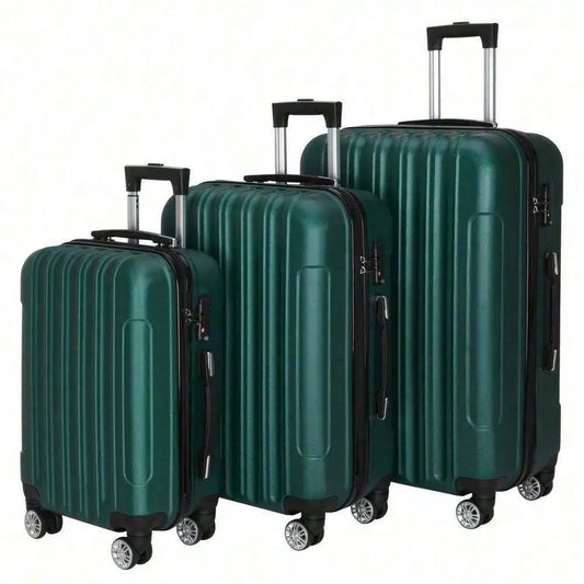 20" 24" 28" Luggage 3 Piece Set Suitcase Spinner Hardshell Lightweight TSA Lock