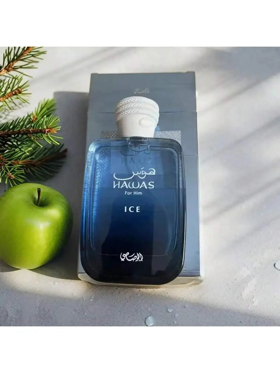 Hawaze Ice for Him Eau De Parfum Spray 100ml (3.4oz) |   Long-Lasting Cologne |   Fresh & Masculine Fragrance