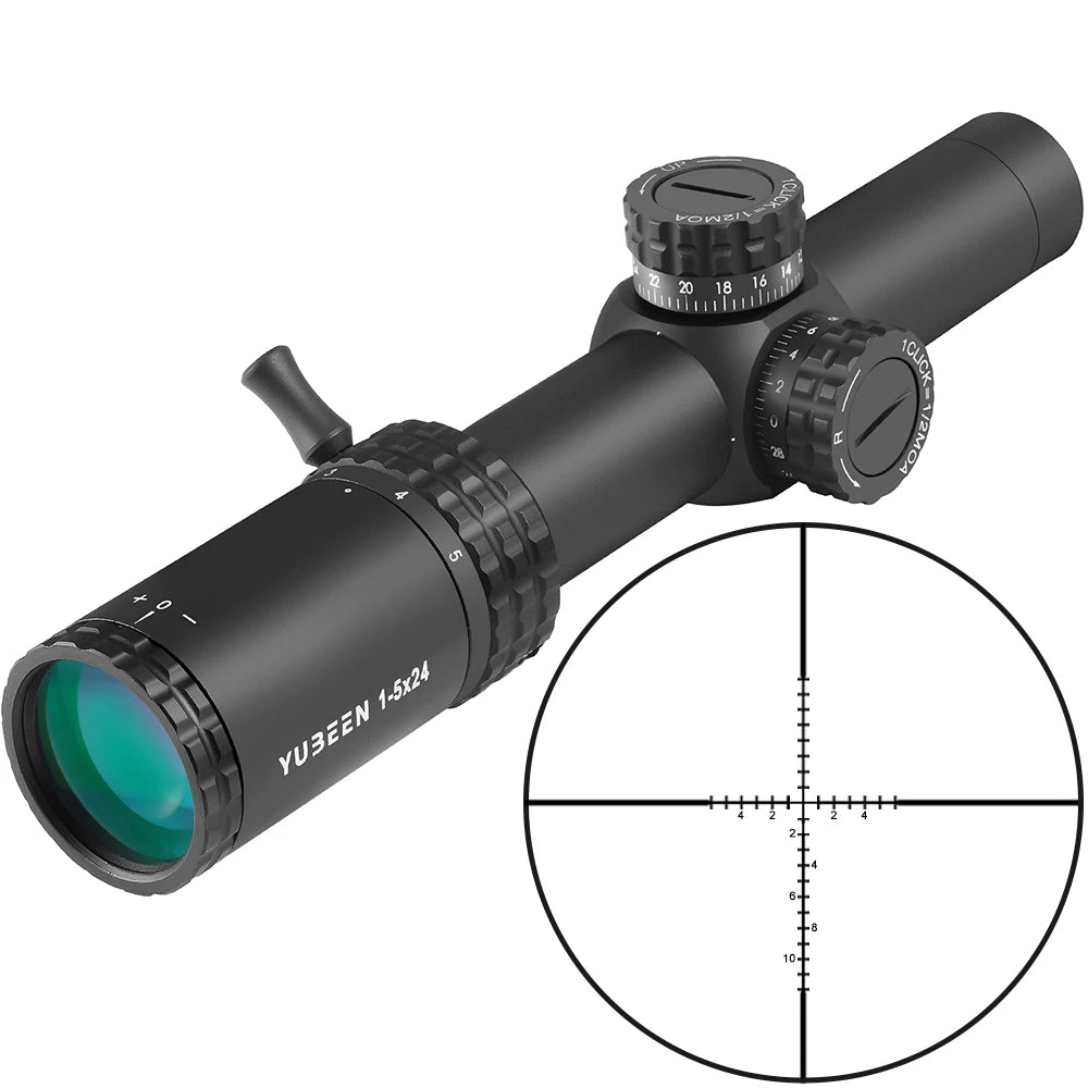 1-5x24 SFP LPVO Rifle Scope Tactical Optics Scope Hunting Scope Number Reticle Hunting