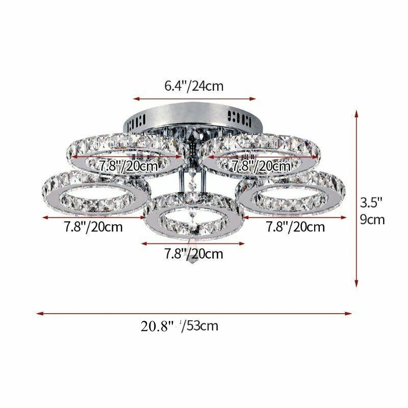 Modern Crystal Ceiling Chandelier Lamp for Living Room Pendant Light Home Art Decora Lustre Ceiling Luminaire For Dining Bedroom