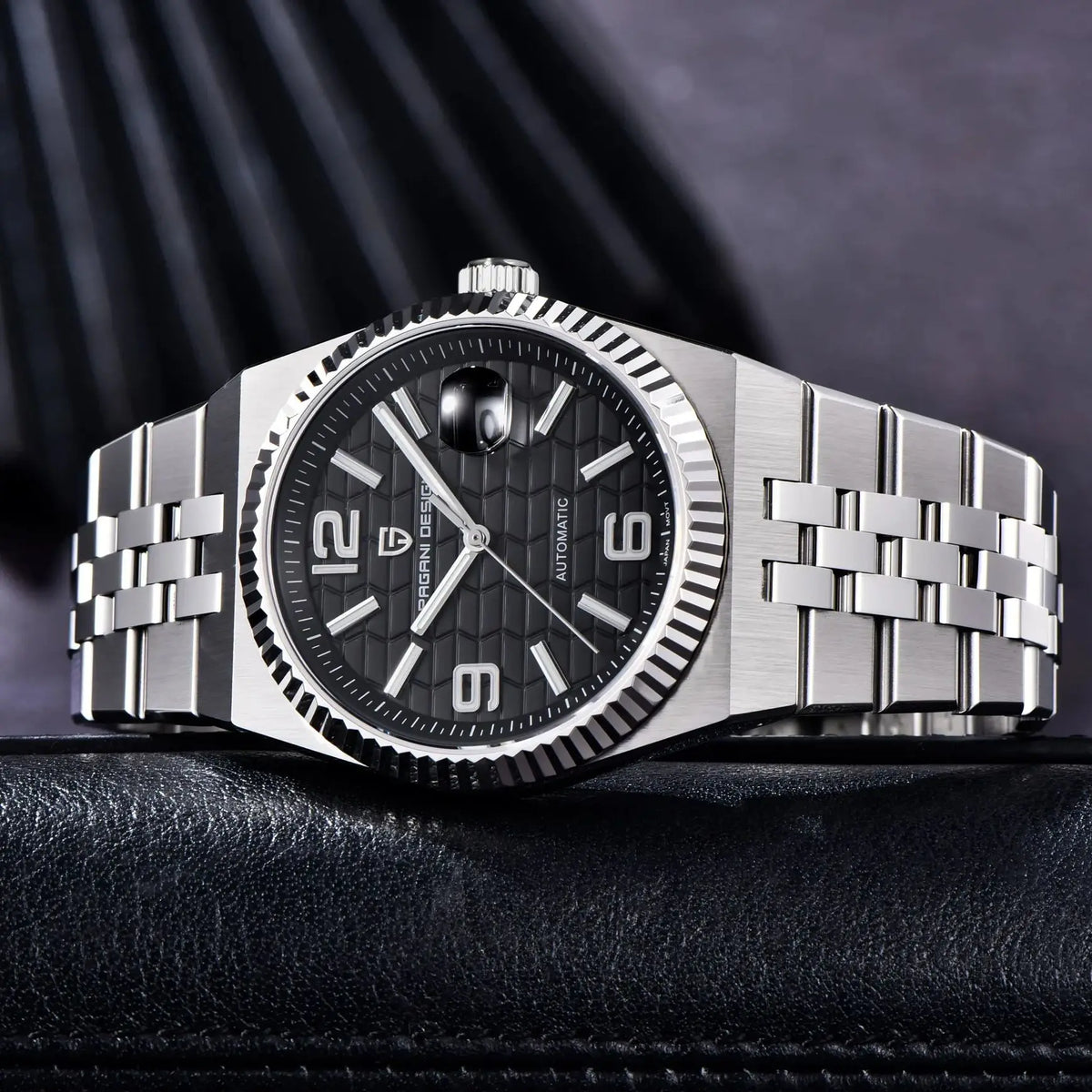 2025 New  PAGANI DESIGN 3D Rhombus Dial Luxury Automatic Watch For Men Stainless steel Mechanical Wrist watches Sapphire crystal