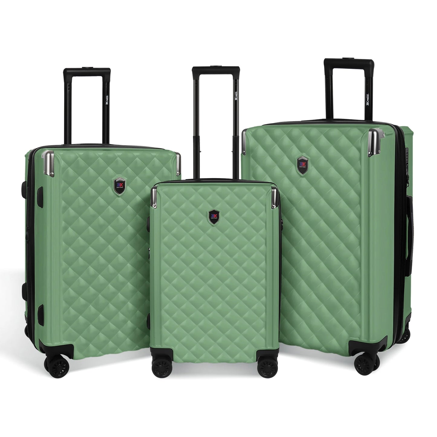 Hardshell Luggage Set 3 Piece  ABS Suicase Set Lightweight Expandable Suitcase with Spinner Wheels & TSA Lock
