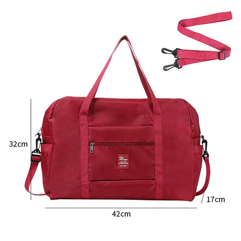 Travel Luggage Bag Large Capacity Multifunctional Adjustable Pull Rod Lightweight Business Trips Short Distance Clothing Storage