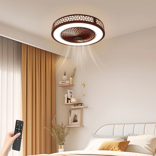 57x57x19cm 64W Ceiling Fan LED Ceiling Lamp with Remote Control for Bedroom, Dining Room or Living Room