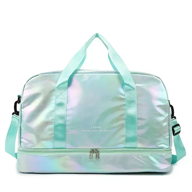 Women's gym travel bag large capacity handbag shoulder bag dry and wet separation sports fitness bag leisure luggage bag