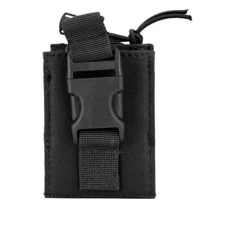 Tactical Walkie Talkie Holder Bag Molle Radio Pouch Nylon Waist Pack Pocket Pendant Pouch Hunting Accessories