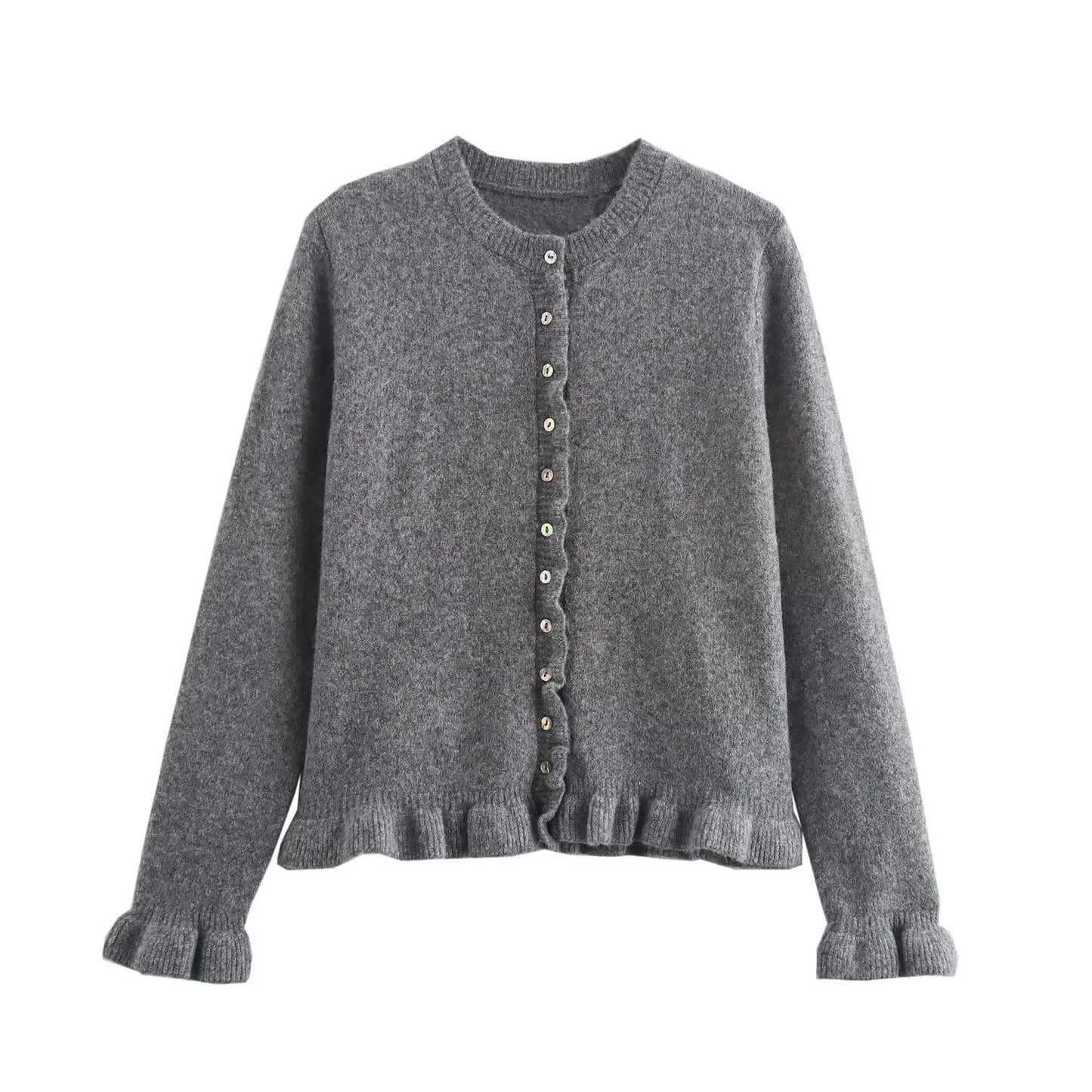 2025 new women's clothing European and American style French design fashionable and simple layered decoration versatile knitted