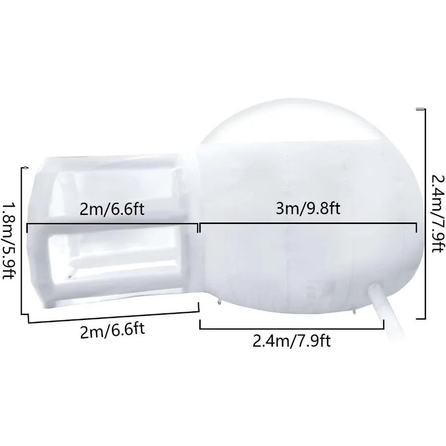 Inflatable Bubble House Waterproof Luxurious Transparent Outdoor Dome Inflatable Bubble Tent with Blower for Camping Music Fest