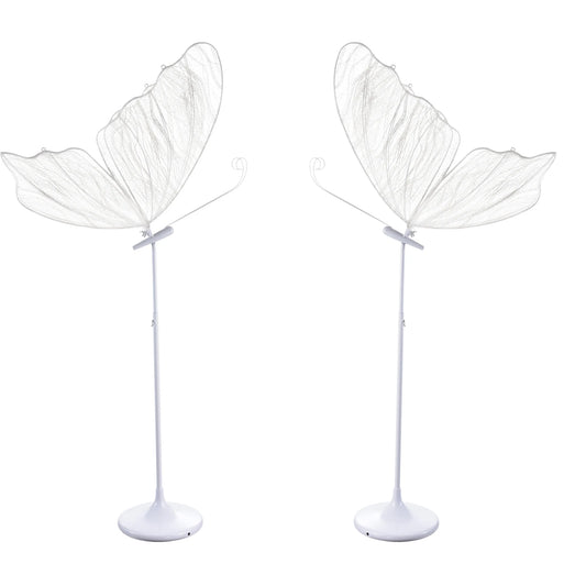 LED Butterfly Creative Lighting LED Floor Lamps Romantic Butterfly Ceiling Light Decoration Props for Wedding Party Events 60cm