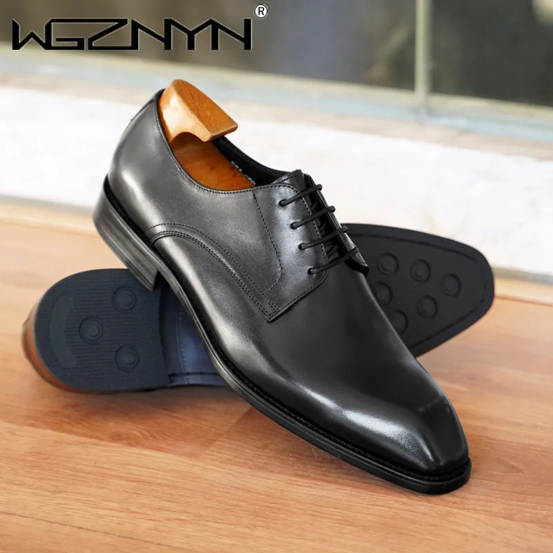 Men's Retro Formal Business Casual Shoes Trend Patent Leather Men Wedding Shoes Oxfords Shoes Designer Pointed Toe Dress Shoe