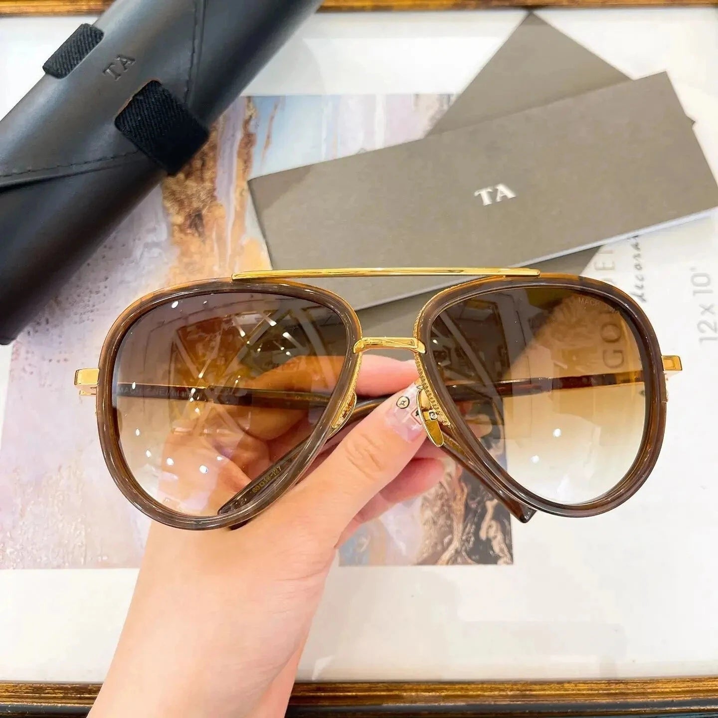 Authentic For DIYTA DT DRX-2031 MACH TWO Luxury Men Women Sun Glasses Top Quality LIMITED EDITION Male Couple Eyewear With Box