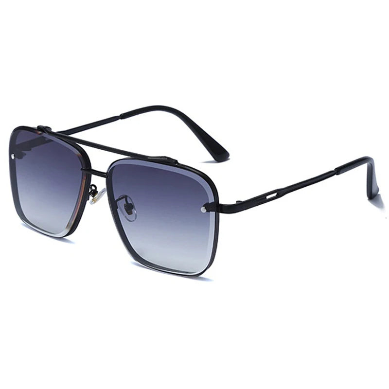 New Gradient Square Vintage Sunglasses For Men Women Luxury Sun Glasses Fashion Male Driving Fishing Eyewear UV400 Óculos De Sol