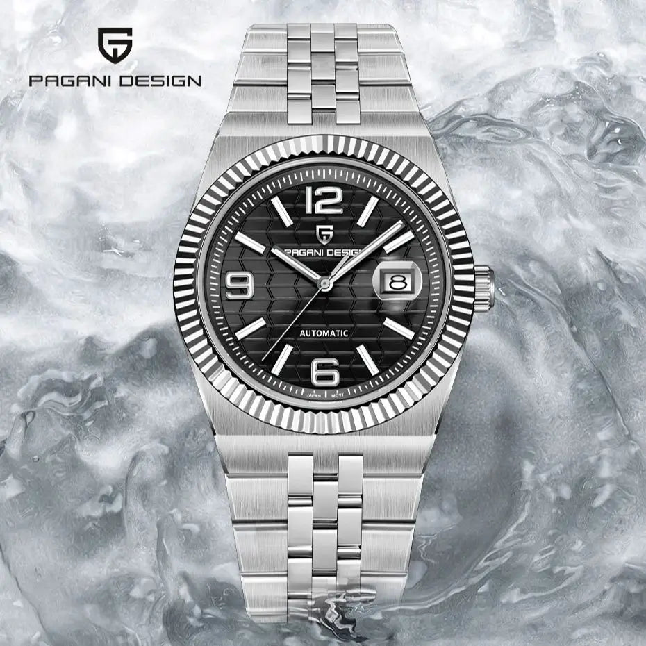 2025 New  PAGANI DESIGN 3D Rhombus Dial Luxury Automatic Watch For Men Stainless steel Mechanical Wrist watches Sapphire crystal