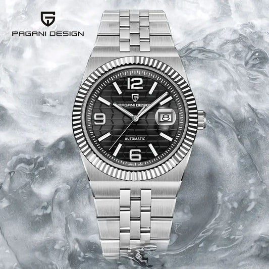 2025 New  PAGANI DESIGN 3D Rhombus Dial Luxury Automatic Watch For Men Stainless steel Mechanical Wrist watches Sapphire crystal