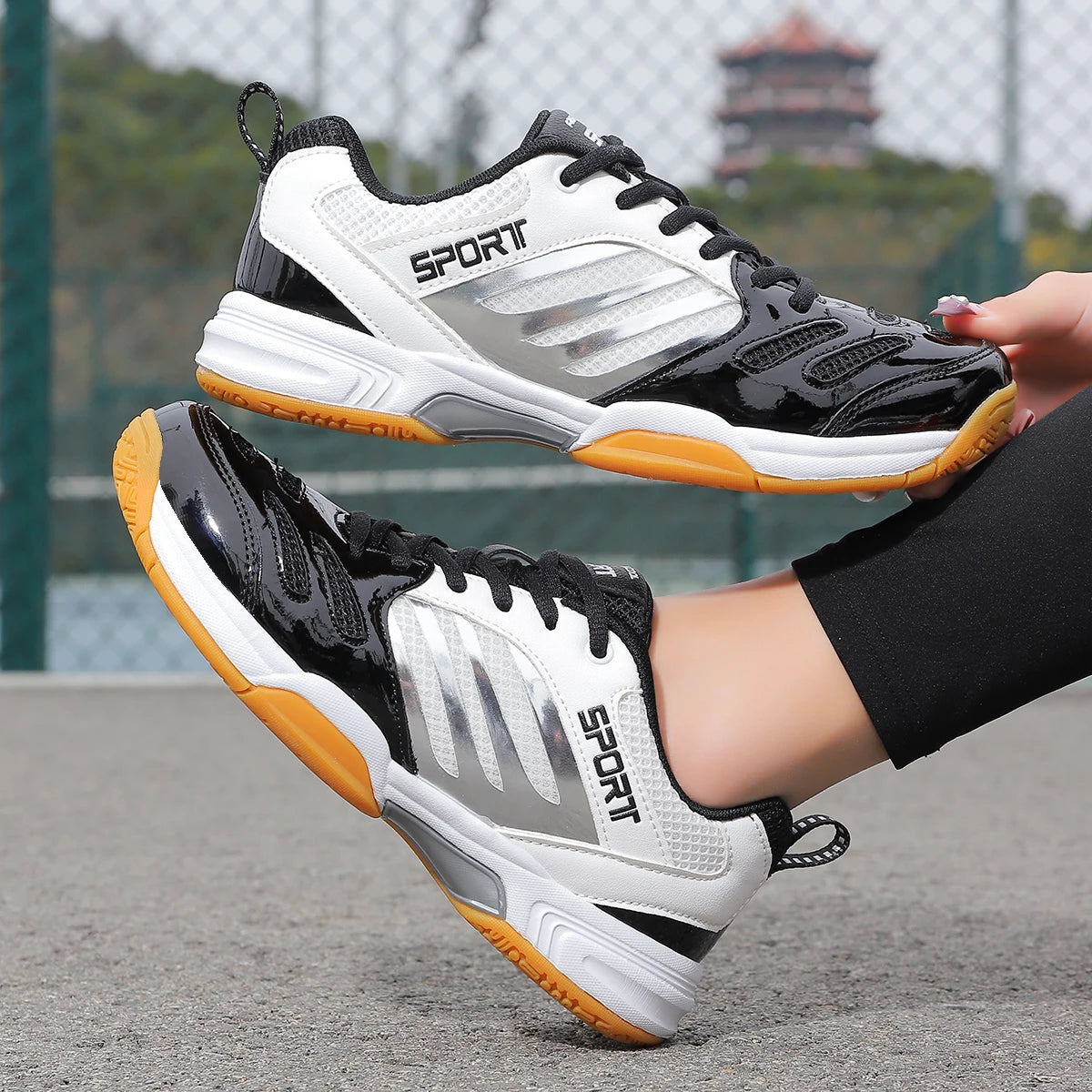 Badminton Shoes, Non-Slip, Wear-Resistant, Ultra-Light, Shock-Absorbing, Breathable, Professional Sports Shoes for Men and Women