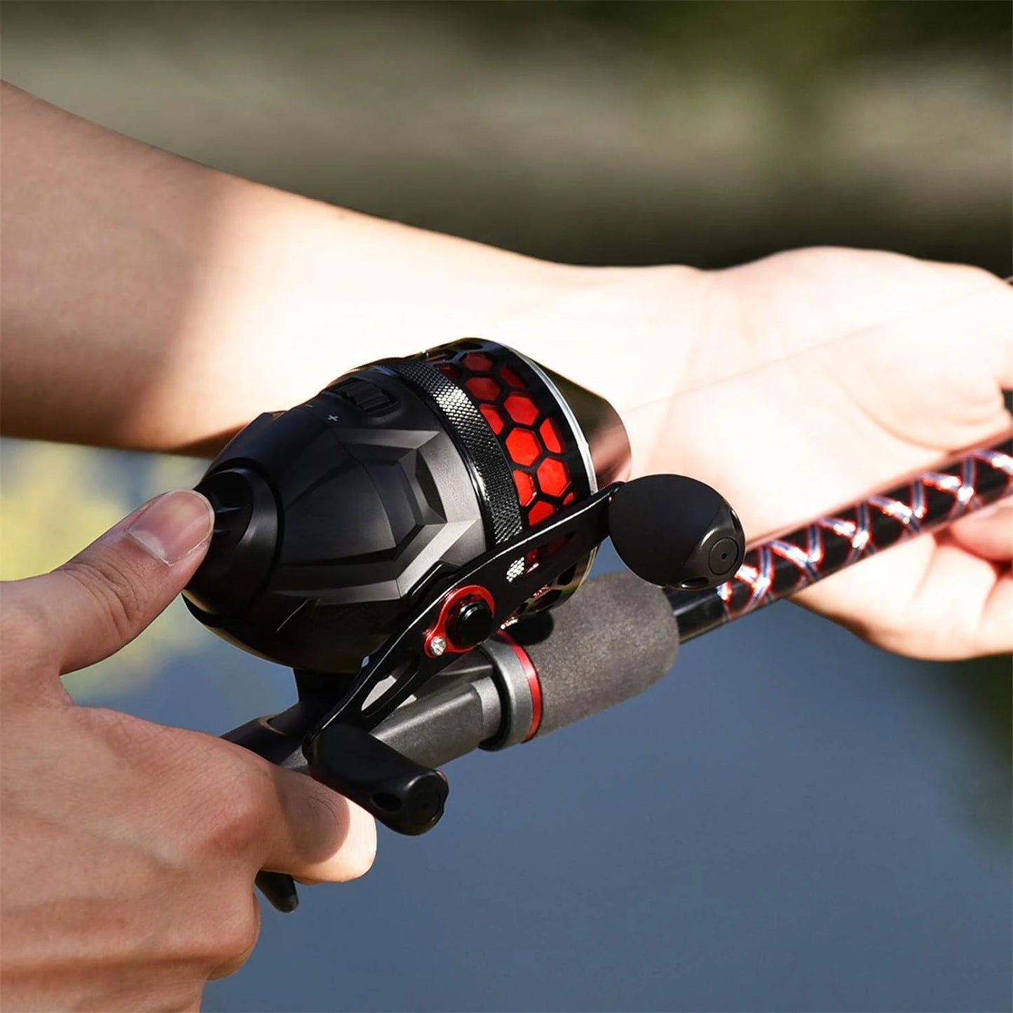 Lightweight, smooth, and reliable Brutus Spincast Fishing Reel - Effortless operation with durable design - Ultimate fishing con
