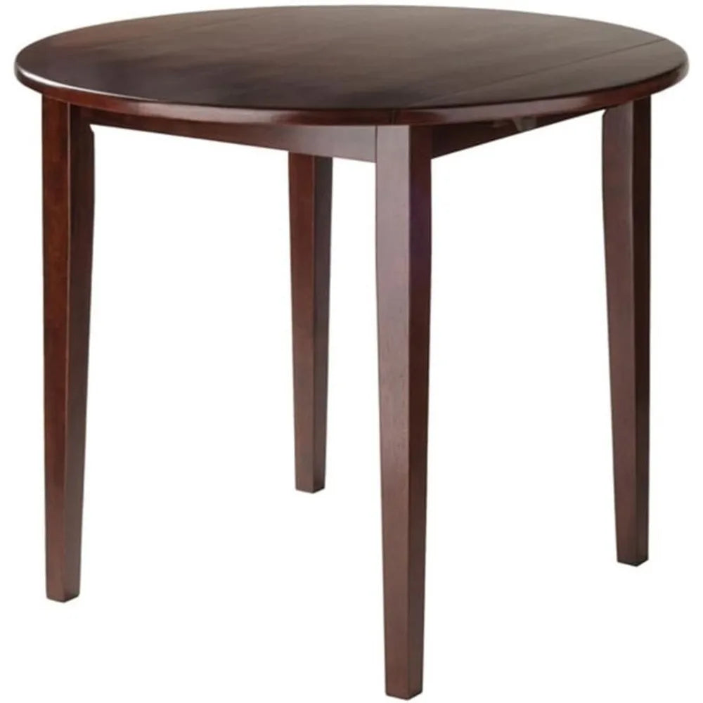 Winsome Clayton Drop Leaf Table and Two Chairs Set in Walnut Finish