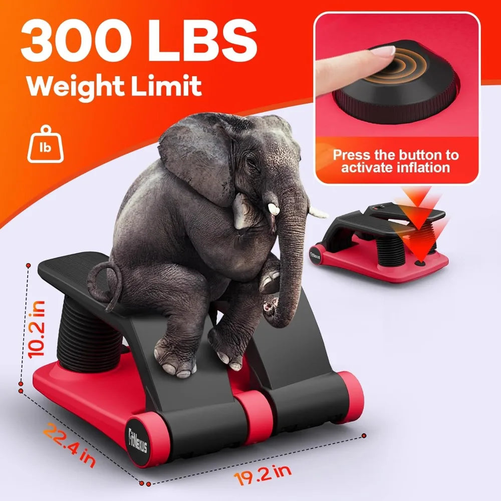 Portable Home Stair Climber - Compact Adjustable Stepper for Cardio Fitness Workouts with LCD Display