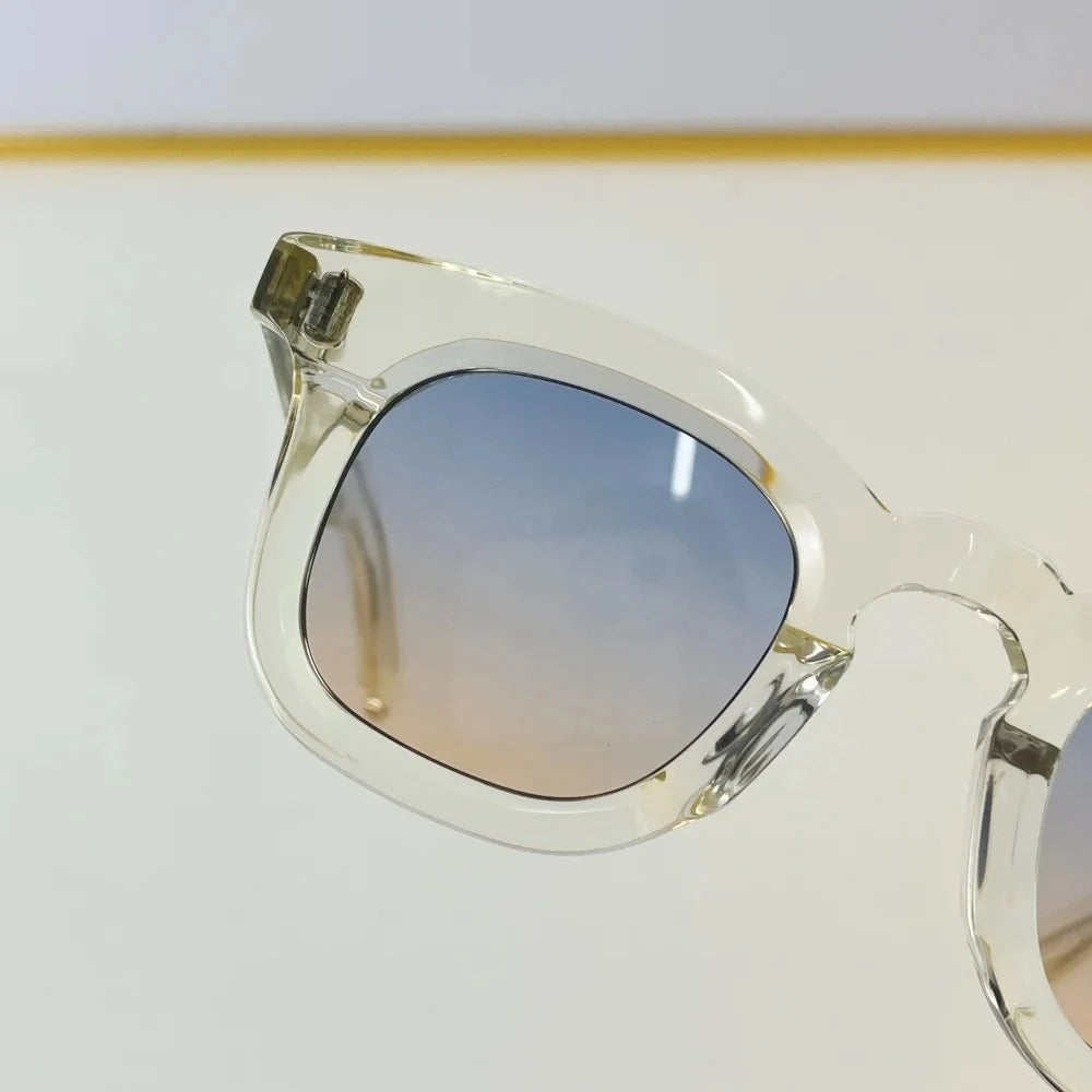 DEVAUXI Retro Round Acetate Glasses - Designer Prescription Eyewear for Men & Women, Top Quality Myopia  with Uni