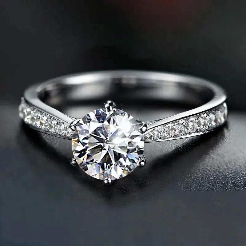 Zircon Adjustable Women's Engagement Ring Wedding Fashion Jewelry Accessories