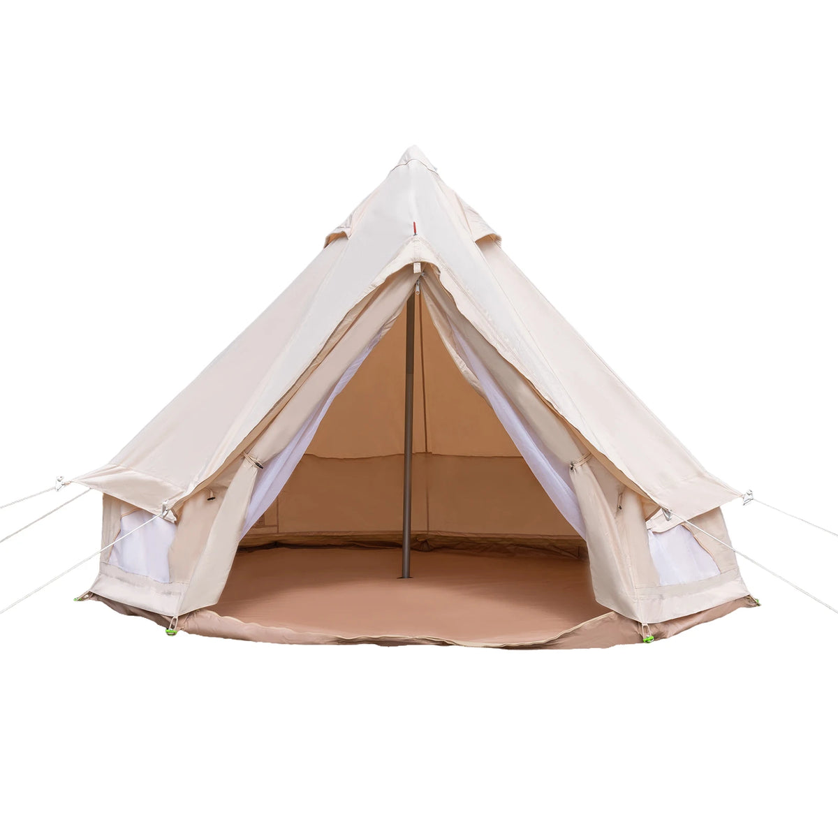 Polyester Cotton Bell Tent for 4 Season Family Camping Waterproof Luxury Glamping Tent All Year Living 2 Person