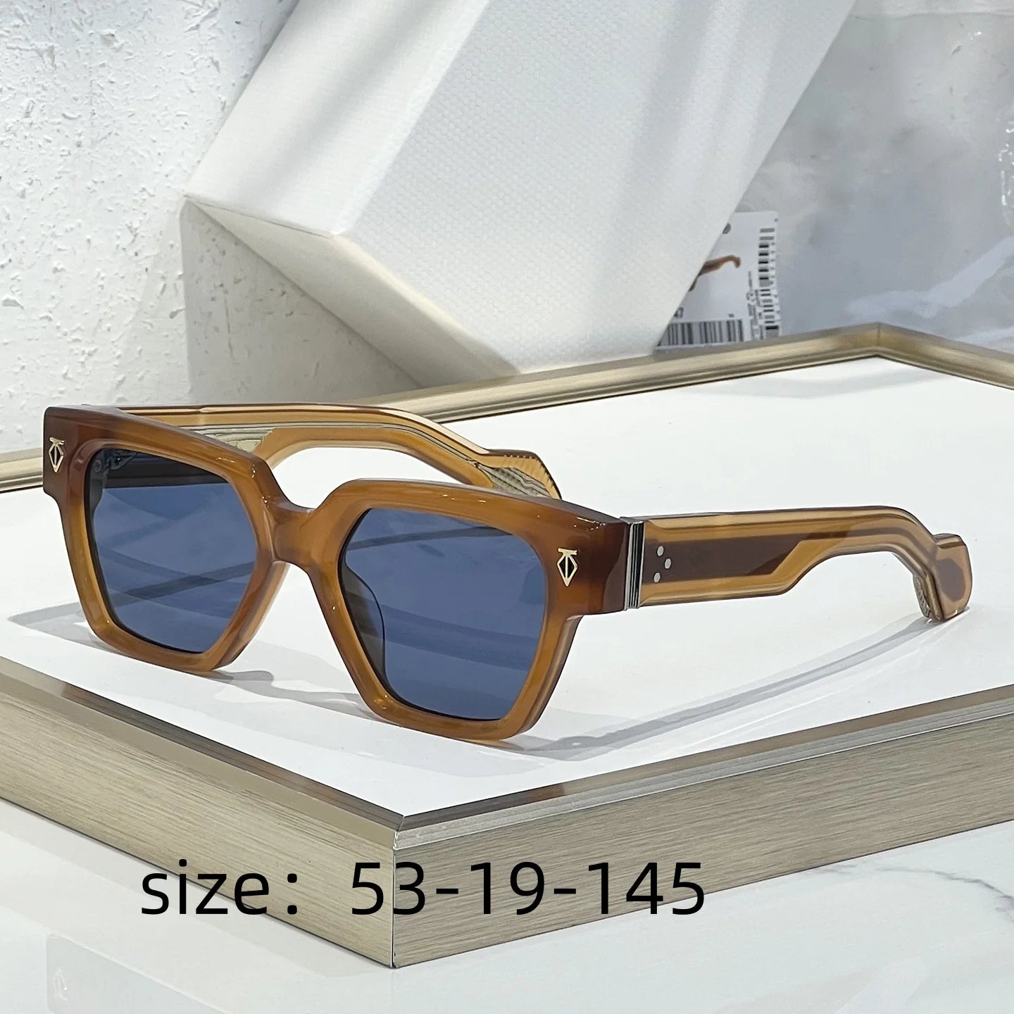INS UTOPIA UV400 Thick Acetate Handmade Square Sunglasses Designer Trendy Eyewear Top Quality for Men and Women