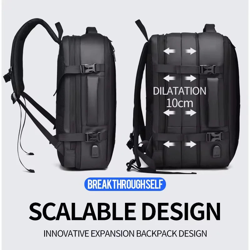 Weixier 16 Inch Large-capacity Men's High-end Backpack Computer Bag High-end Business Bag Expandable Backpack Witch USB