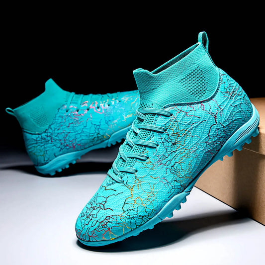 New Men Football Boots Breathable Sport Training Soccer Shoes Cleats Sport Outdoor TF Futsal Match Turf Grass Drop Shipping