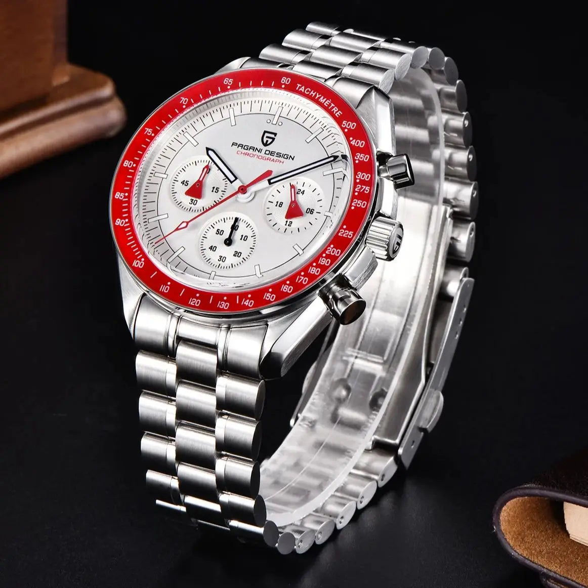 PAGANI DESIGN New Men’s Watch Chronometer Sapphire Mirror Red Quartz Watch For Men Waterproof Luminous Relogio Masculino 2026