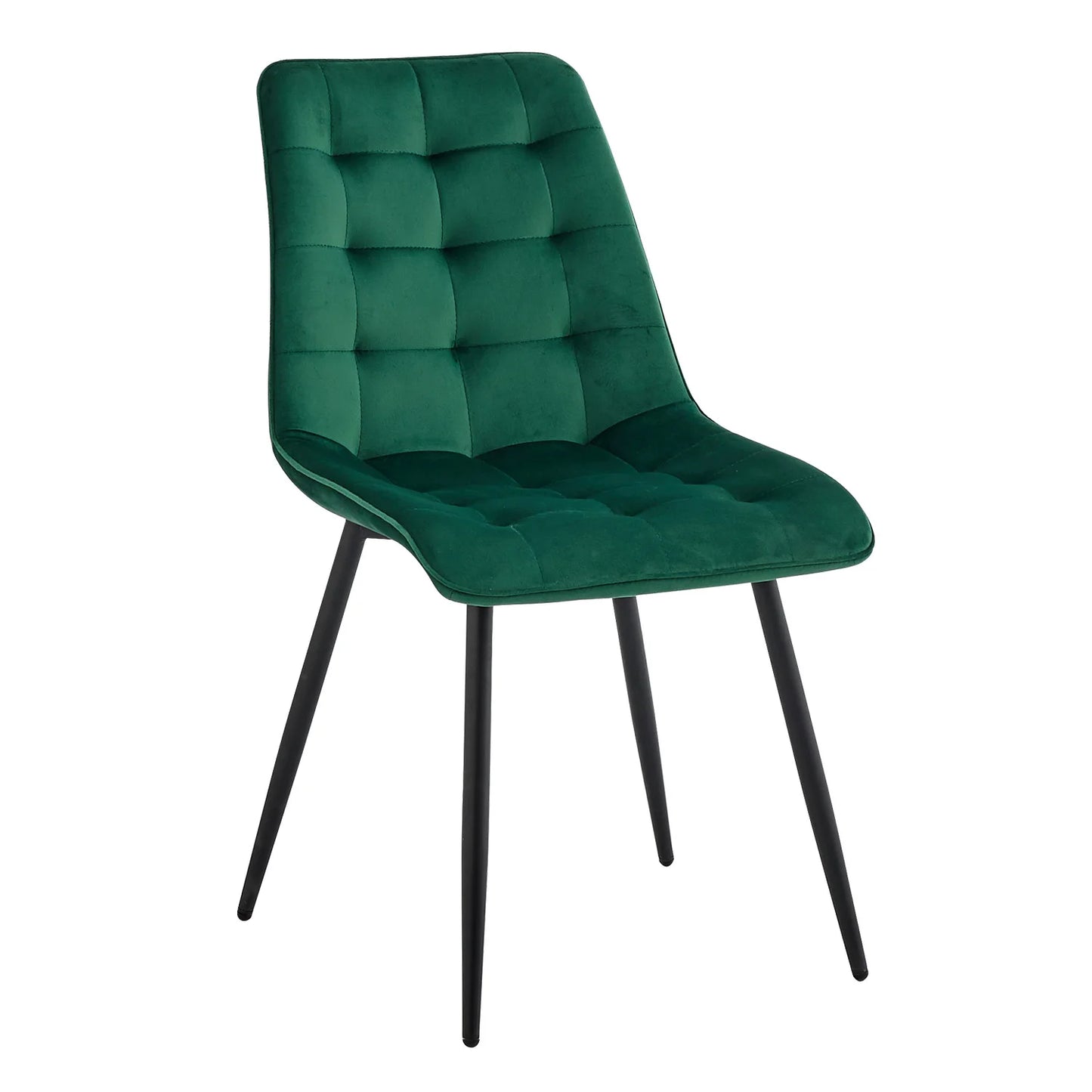 EGOONM A Set of 4 Velvet Dining Chairs Metal Legs Modern Comfortable Chair for Kitchen Bedroom Living Room Home Furniture