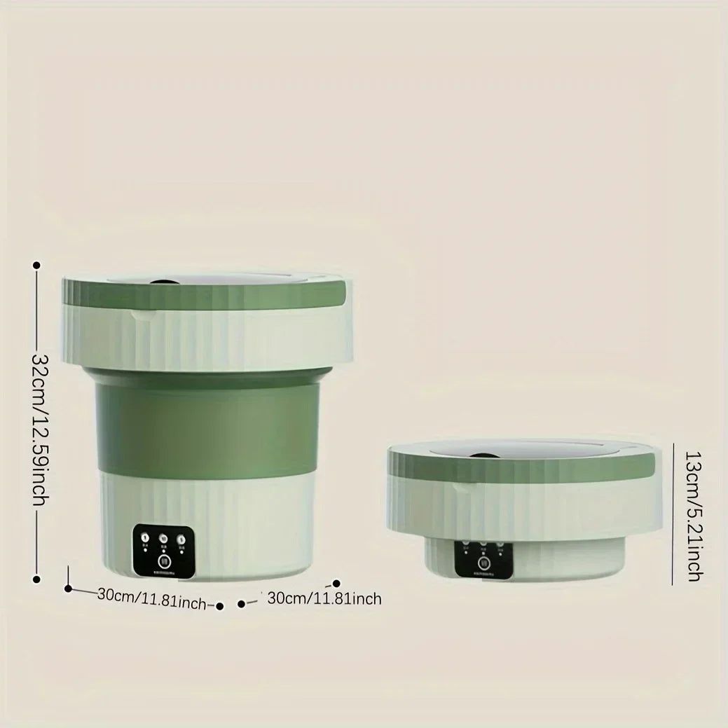 [Mini Washing Machine] 1pc Portable Mini WashingMachine - High Capacity 8L, 3 Deep Cleaning Modes - Perfect ForApartments