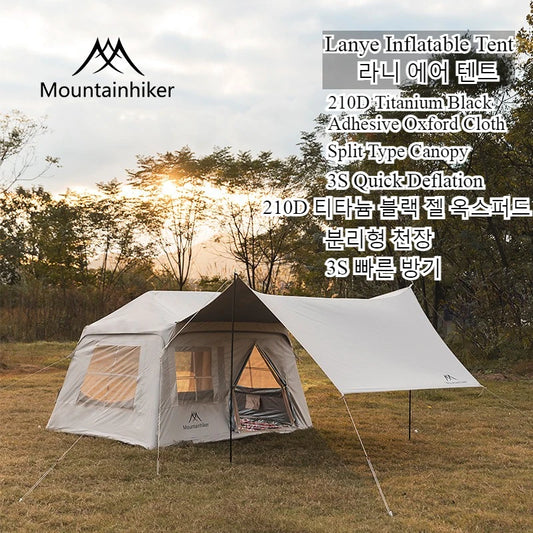 MOUNTAINHIKER Outdoor Camping 2-5 Person Waterproof Family Awning Beach Tent Quick Open Fishing Tent Picnic Park Anti-UV Shade