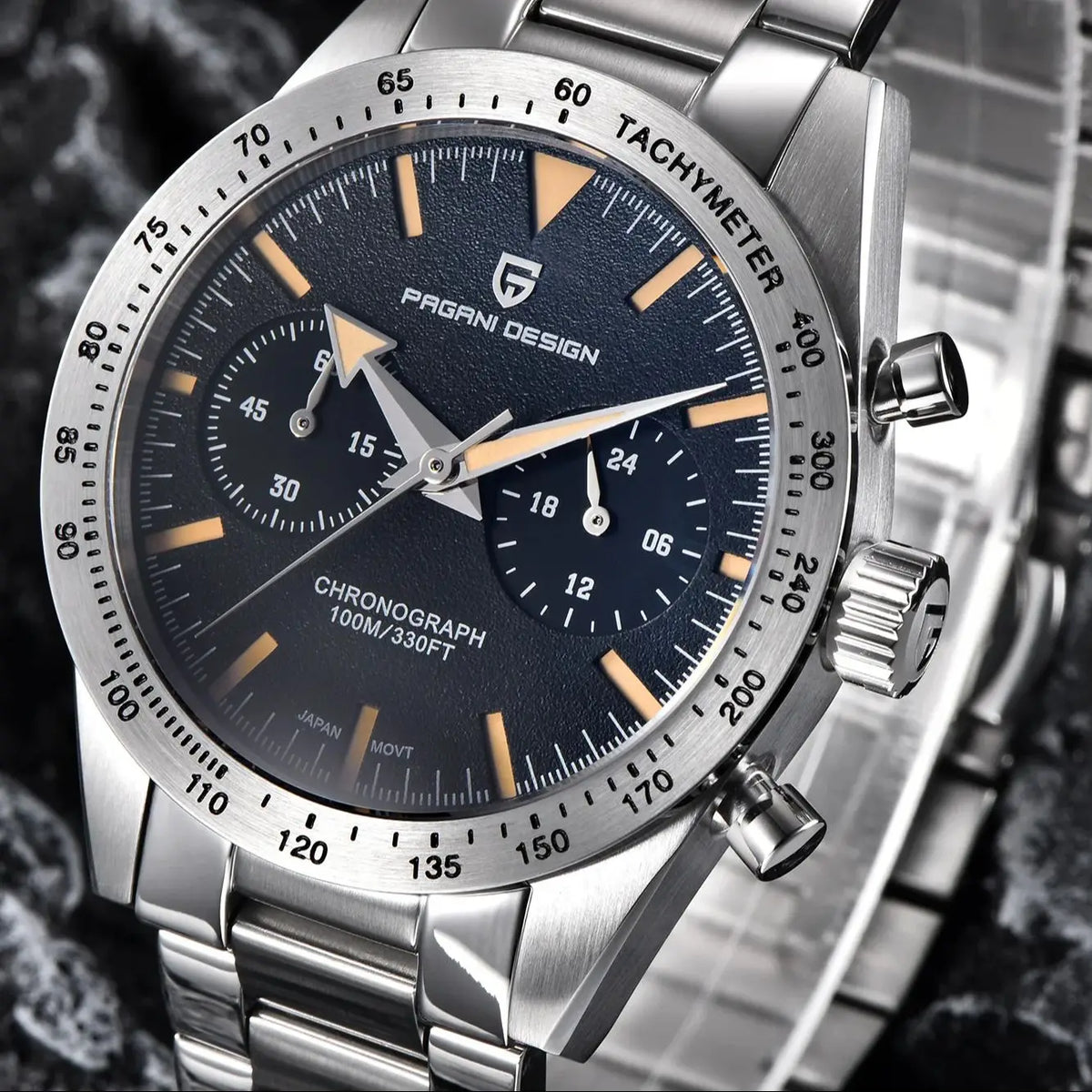 PAGANI DESIGN Retro Pilot Quartz Watch Men 2025 New Stainless steel Sport Chronograph Waterproof Wrist watches For Men Gift Box
