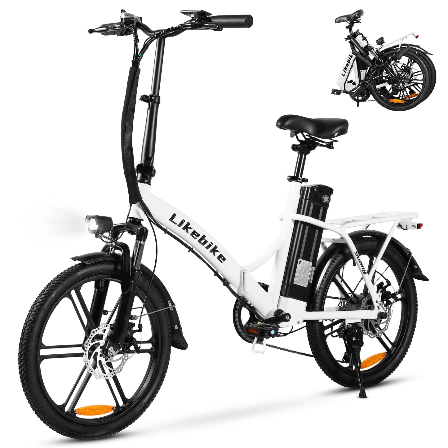 Electric E bike Foldable 540W Peak Motor 36V Removable Lithium Battery Electric Bicycle 20 Inch Tires Urban Commuter E-bike
