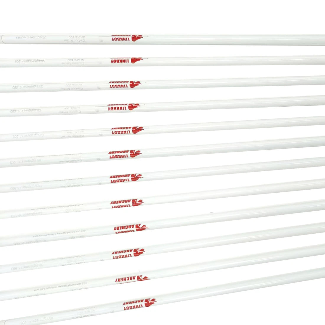 12pcs Linkboy Archery Pure Carbon Arrows ID6.2mm 5inch Turkey Fletching Compound Bow Hunting Shooting