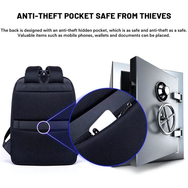 16''Laptop Backpack For Men Business Bag Large Capacity Backpack Multi-functional Computer Bag Flow Leisure Travel Backpack