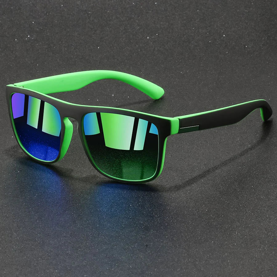 Fashion Vintage Square Sports Sunglasses Men Women Fishing Driving For Man Brand Designer Sun Glasses Anti-Glare UV400 Eyewear