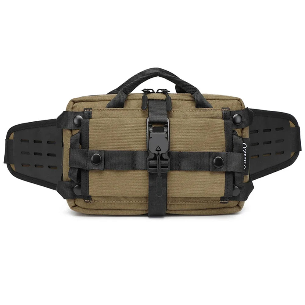 OZUKO Tactical  belt bag Waist Bag Sports Chest Pack Waterproof Shoulder Belt Bag EDC Crossbody Bags for Hunting Camping Hiking