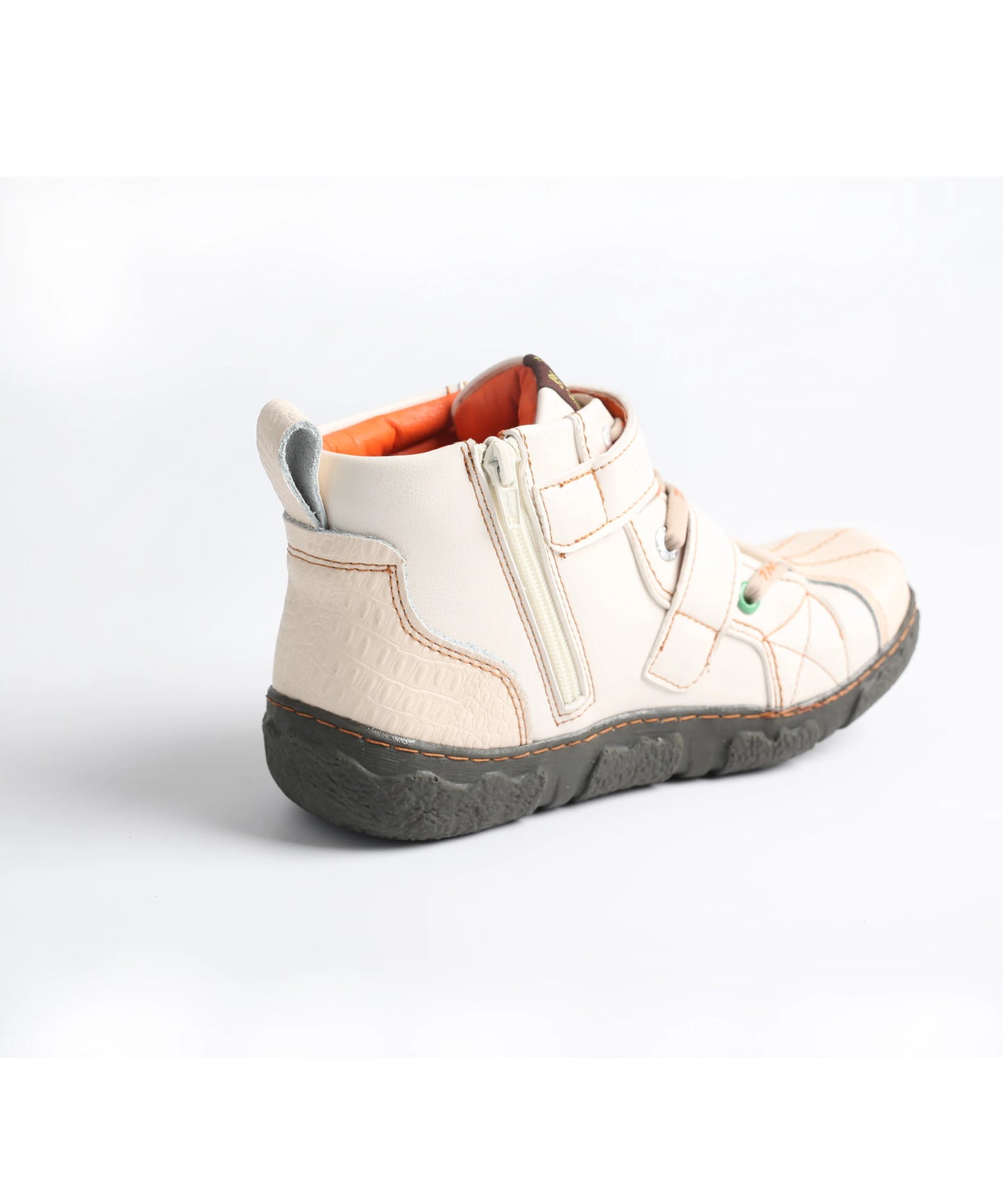 TMA EYES Women's Ankle Boots Spring Autumn Wash PU Leather Fashion Footwear for Ladies