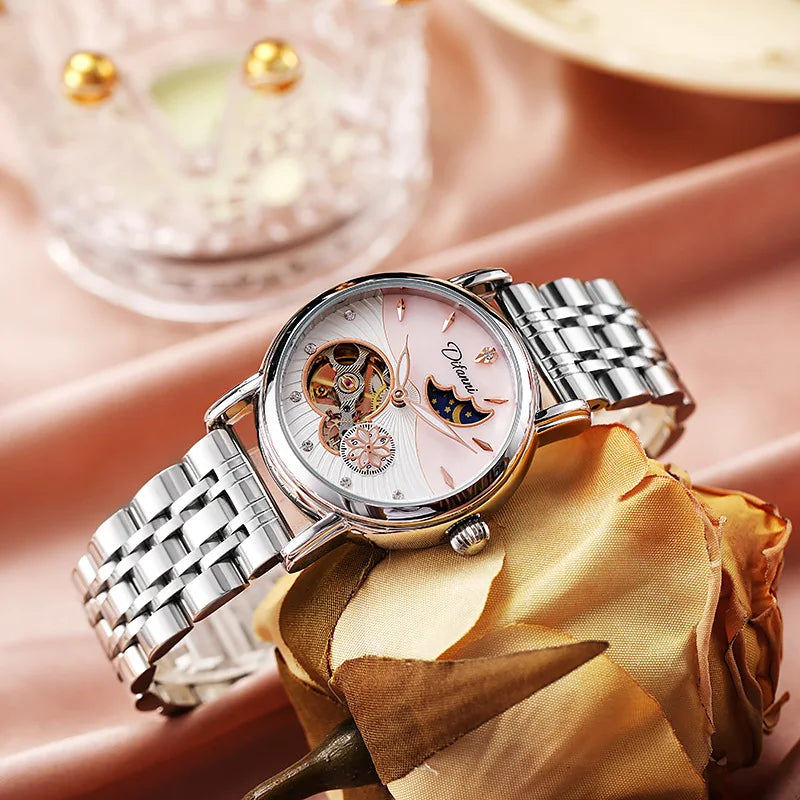 Women's Watches Waterproof Luminous Skeleton Original Automatic Mechanical Watch for Woman Elegant Ladies Watch Reloj Mujer