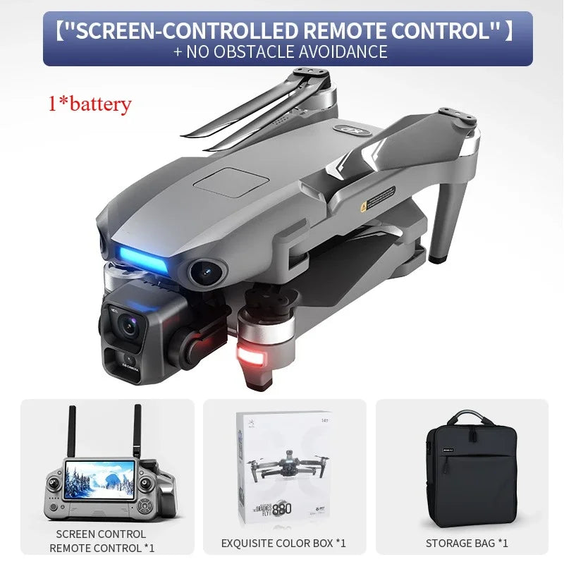 S880 PRO GPS Drone Three axis gimbal 2KM 4K Professional Dual Camera 360° Laser Obstacle Avoidance Brushless RC Quadcopter Toys