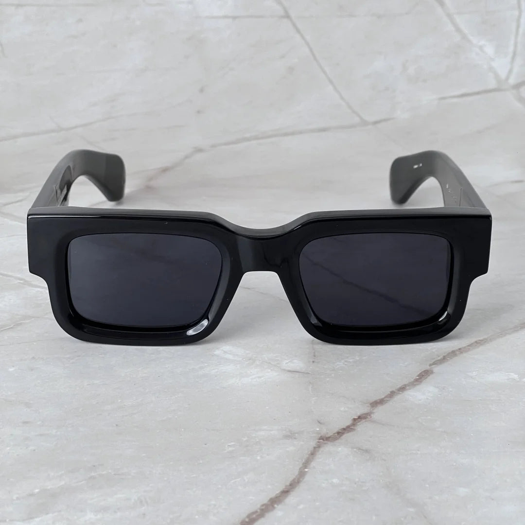 Luxury Unisex Rectangle Sunglasses Men Women Thick Acetate ASCARI New Fashion Polarized UV400 Oversized Trendy Eyewear